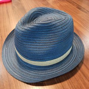 Four Buttons Women's Blue Fedora Hat